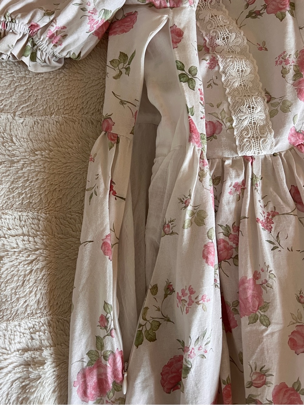 Floral linen maxi dress - Picture 7 of 11